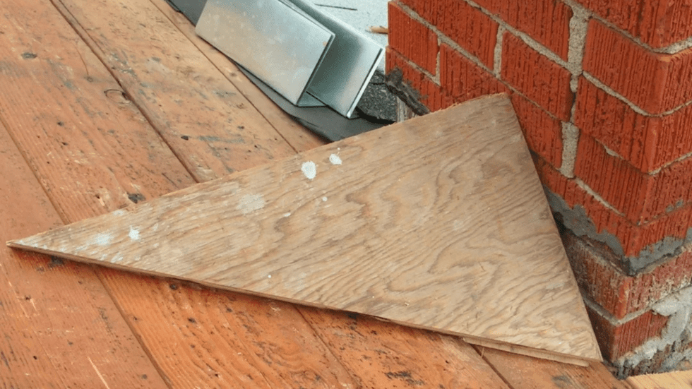 Chimney cricket installation diagram