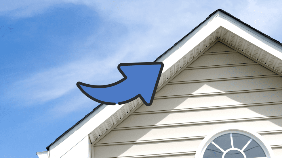 Fascia board diagram showing placement along roof edge